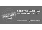 Sello «Responsable registrado 2018» del Registro Nacional de Base de Datos